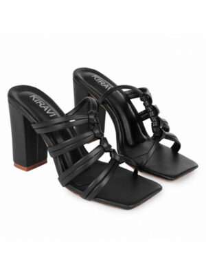 Kiravi Black Arial Block Heel